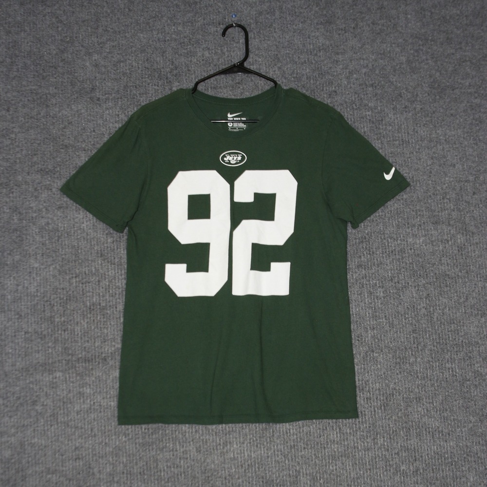 Nike New York Jets Williams 92‎ Green Athletic Cut T Shirt Mens Size Medium
